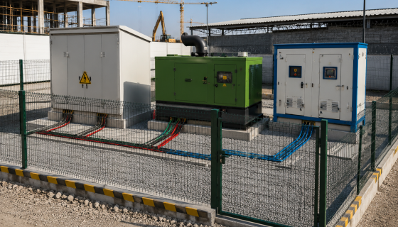 Construction Site Power Infrastructure – Saudi Arabia